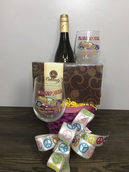 Flower Power Wine Party - White Davenport Florist - Same Day Flower Delivery - Flower Power 